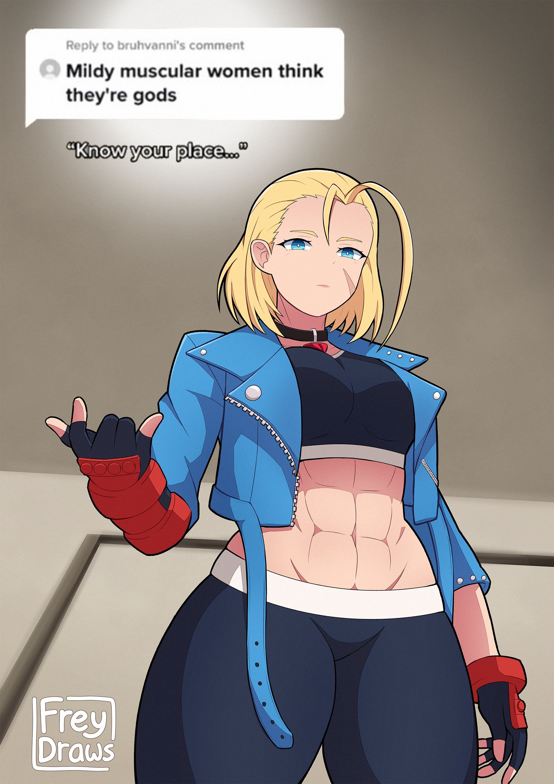 transforming into female, muscular woman, meme / Dr.Livesey & the Gang  Female V. - pixiv