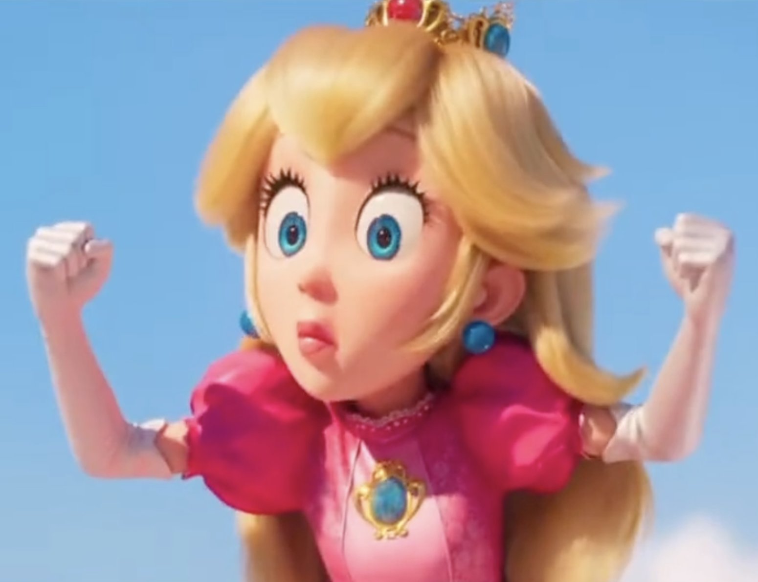 Princess Peach funny face The Super Mario Bros. Movie (2023 Film) Know Your Meme