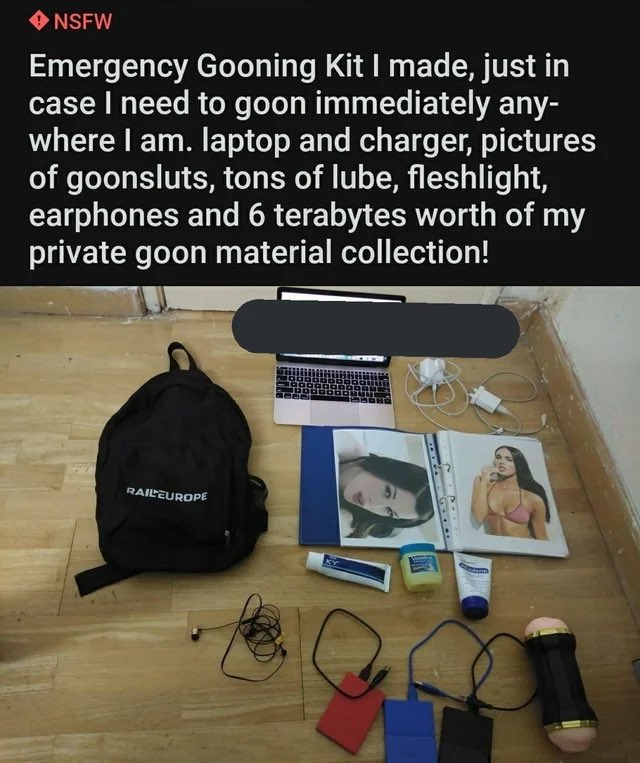 Emergency Gooning Kit Gooning / Goon Cave Know Your Meme