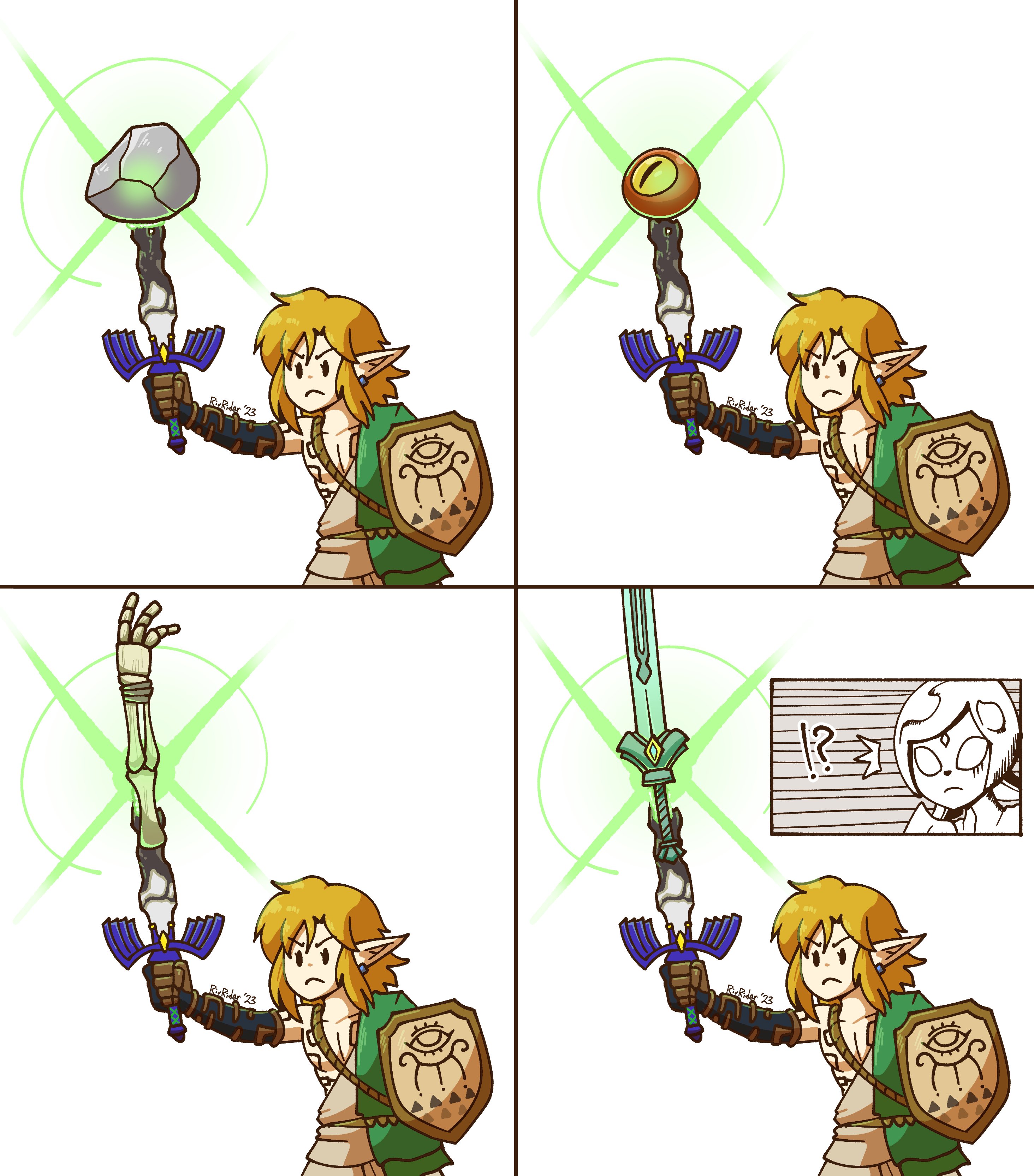 LINK FUSED ZELDA INTO THE ULTIMATE WEAPON - Video Game Memes 