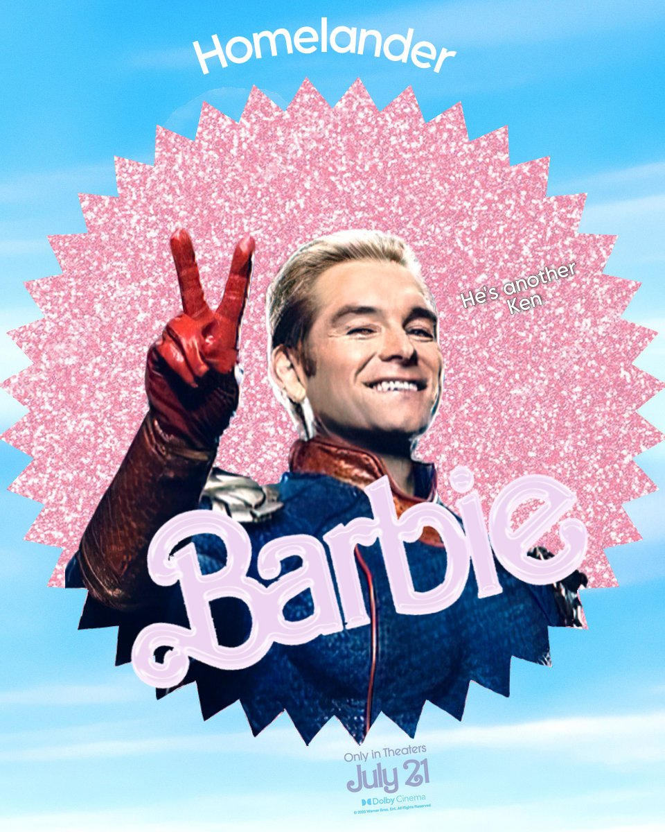 ortodoks sovjetisk paraply Homelander as Ken | Barbie Movie Poster Memes | Know Your Meme