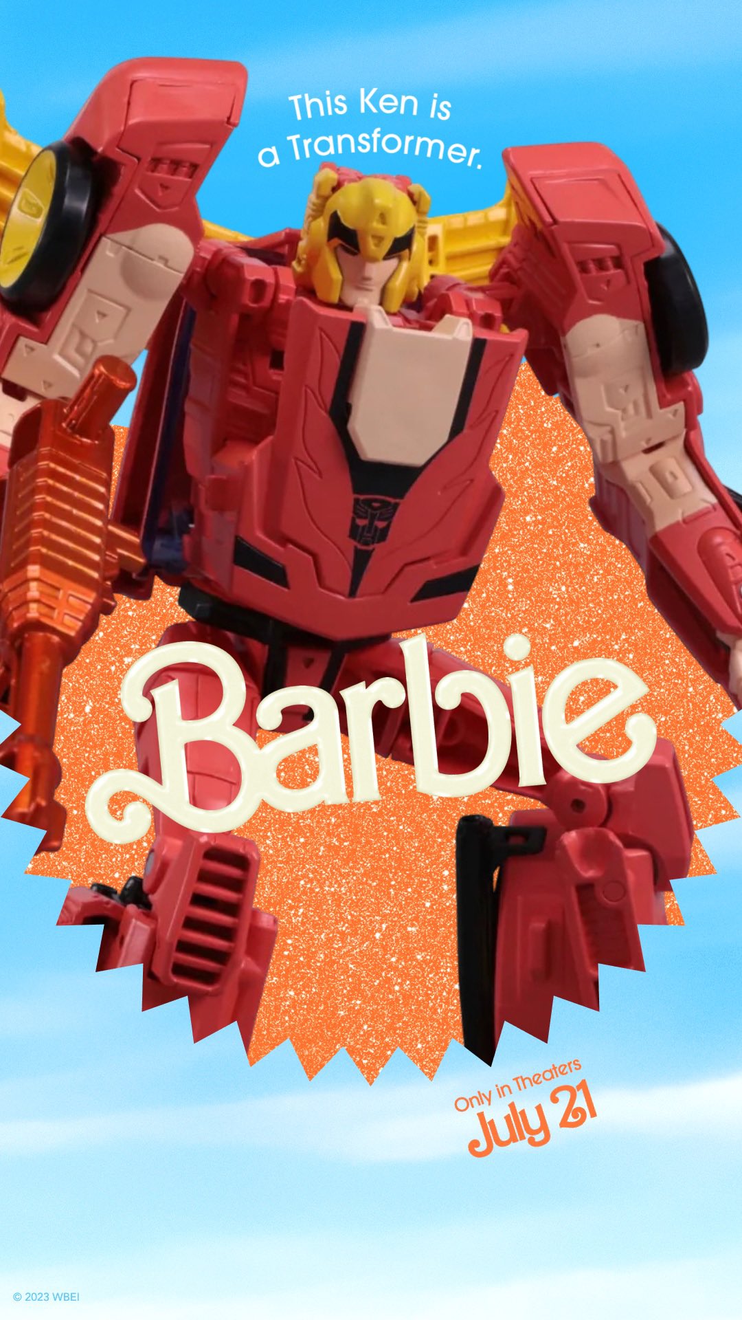 © 2023 WBEI a This Ken is Transformer. Barbie Only in Theaters July 21