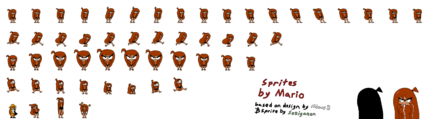 Sprites by Mario based on design by Minus 8 Sprite by Sosiganan ZL