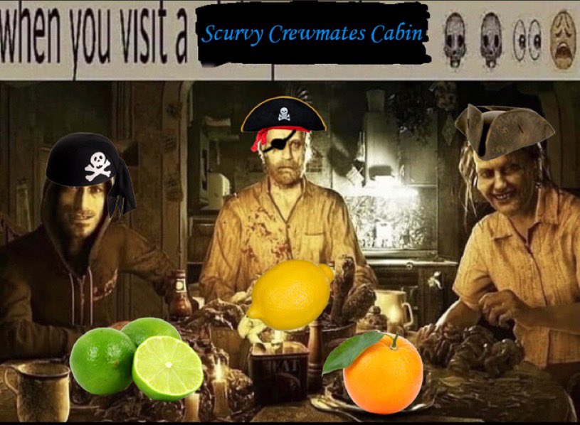 when you visit a you visit a Scurvy Crewmates Cabin