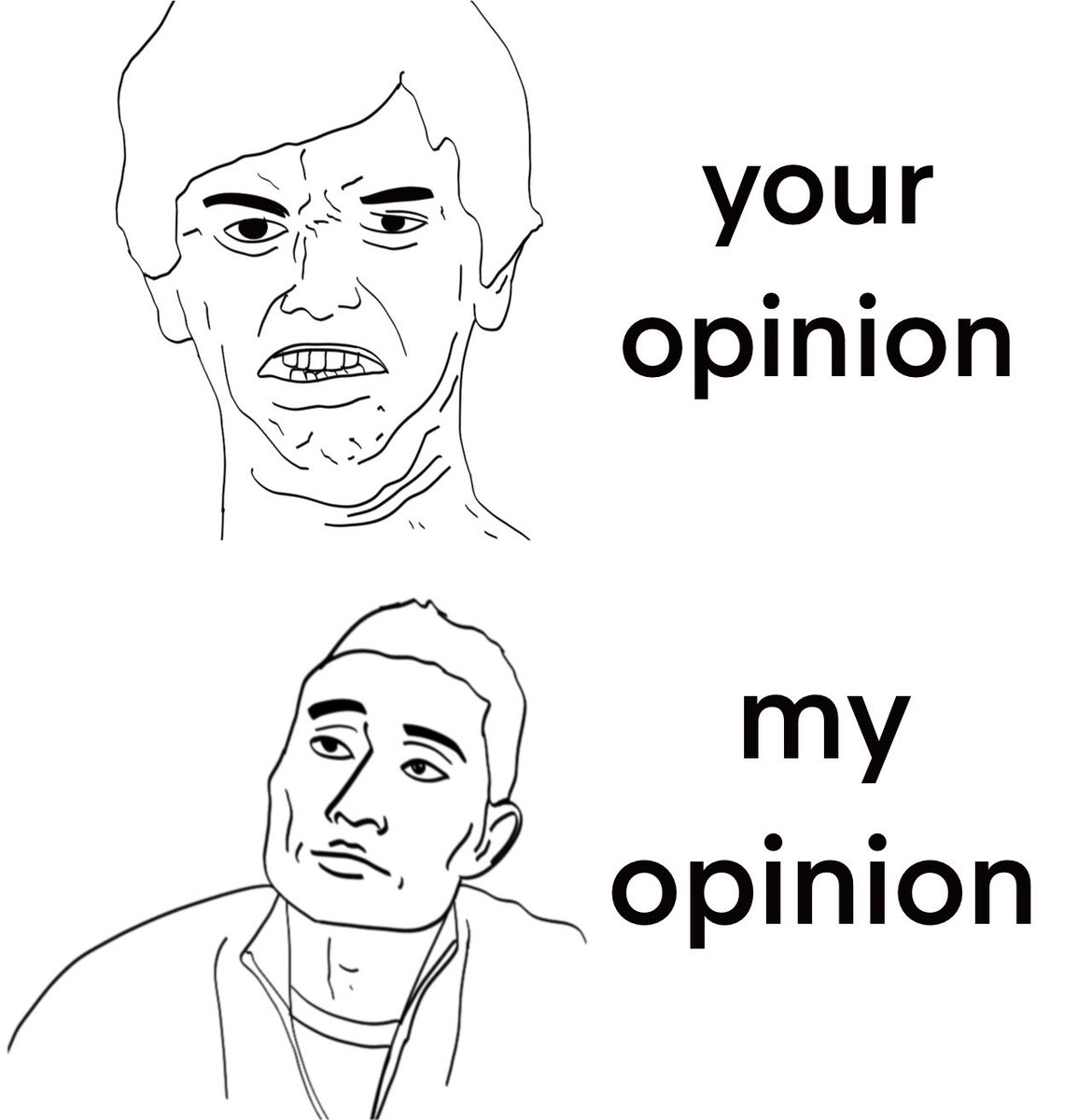 your opinion my opinion