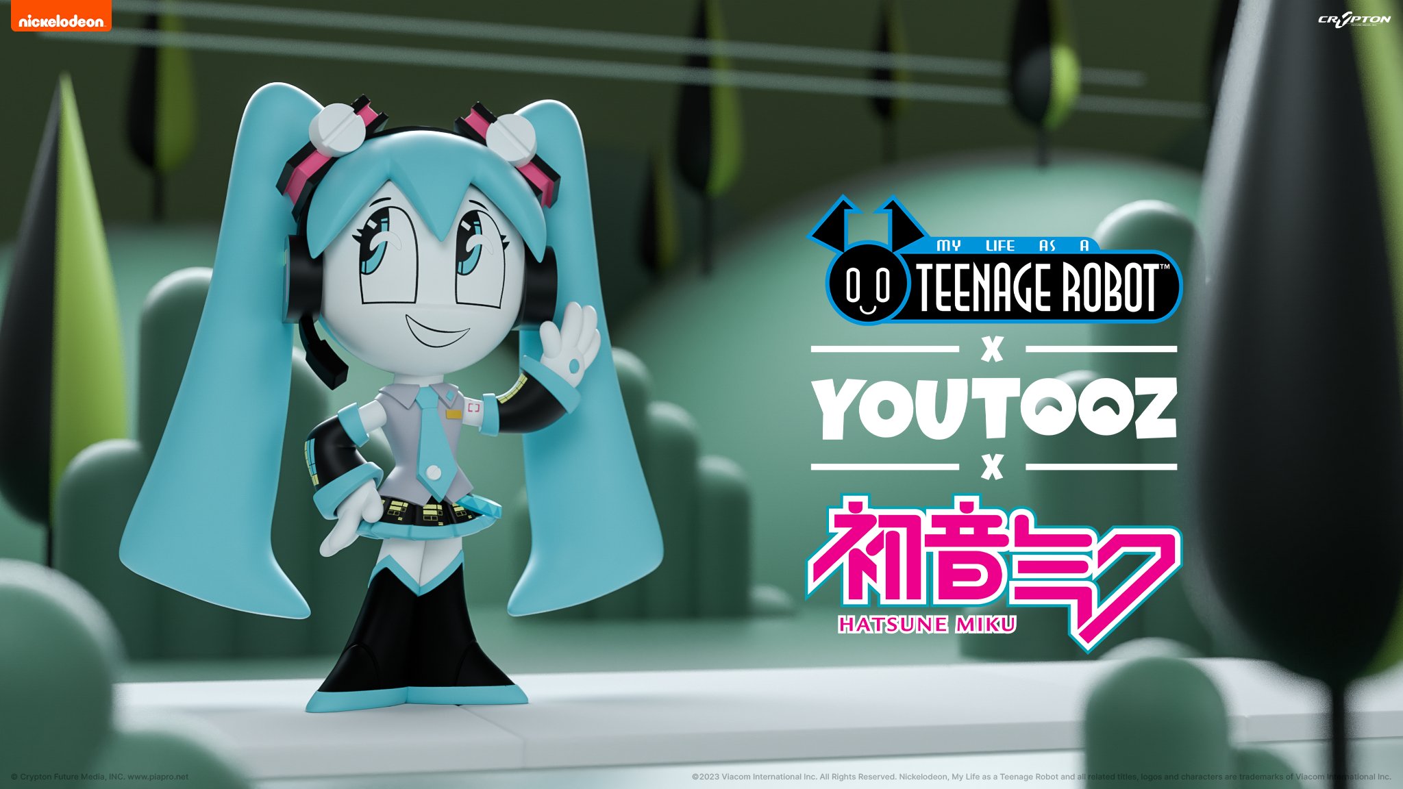 My Life as a Teenage Robot / Jenny Wakeman (Hatsune Miku Ver.) Vinyl Figure