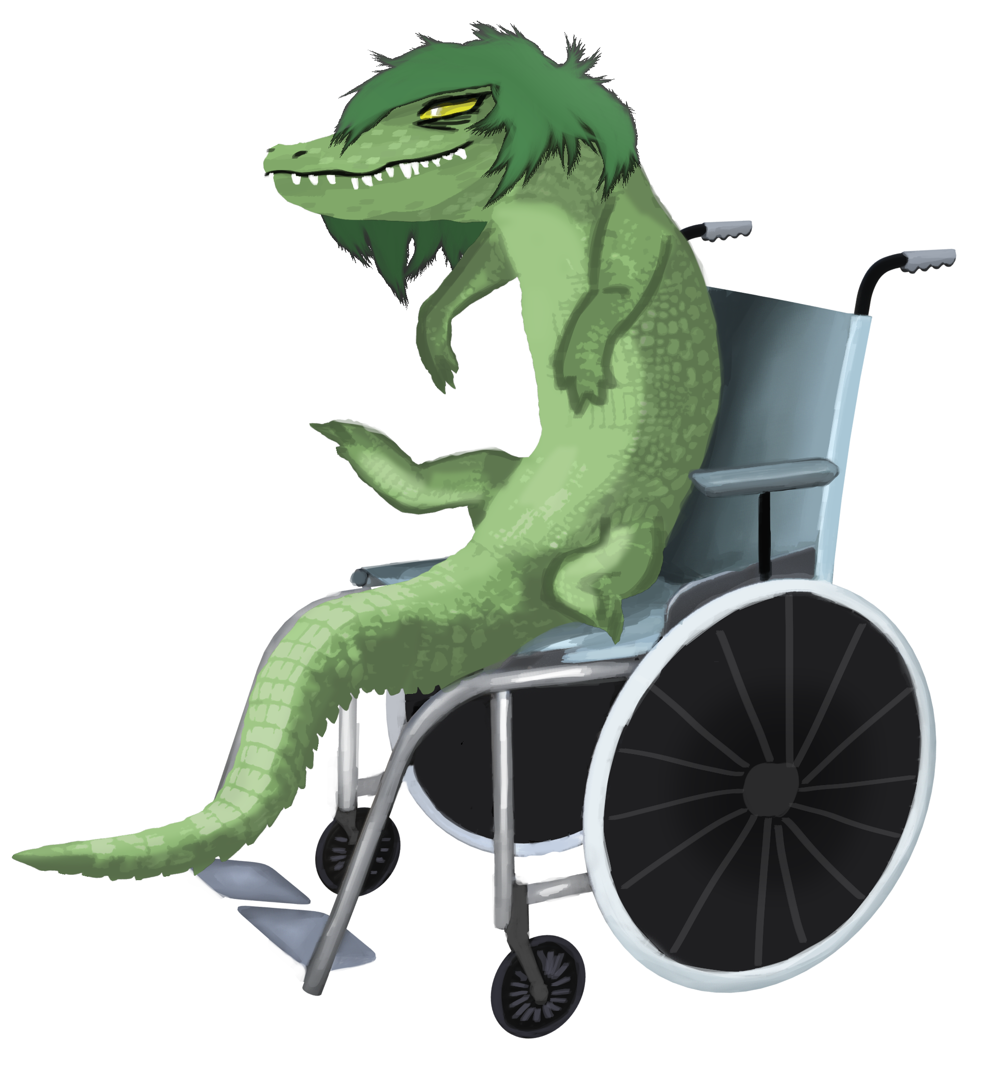 A Literal Alligator In A Wheelchair I Wani Hug That Gator Know 
