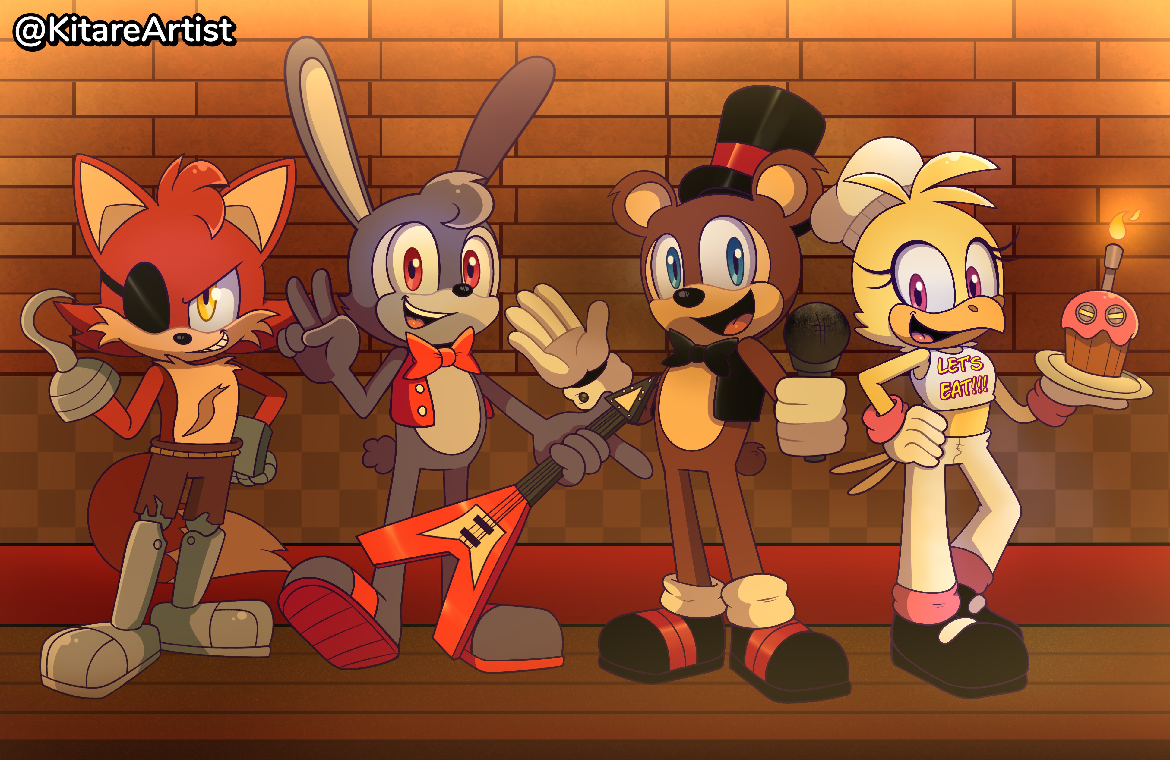 A crossover I made between Sonic the Hedgehog and Five nights at Freddy's 4.  : r/SonicTheHedgehog