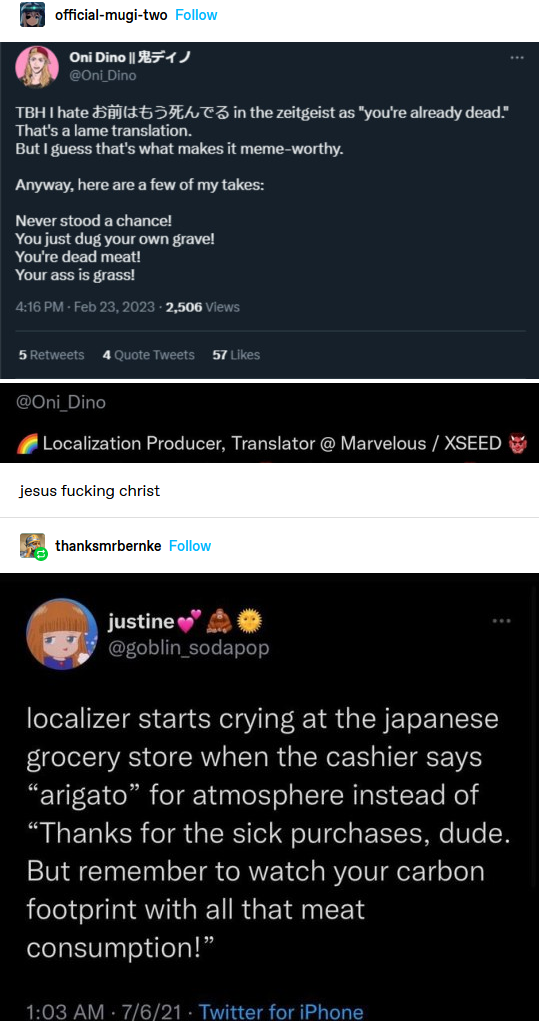 Localizers Being Once Again Unhinged Tumblr Know Your Meme