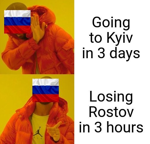 Going to Kyiv in 3 days Losing Rostov in 3 hours