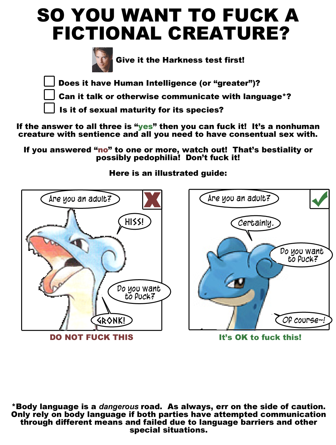 Harkness test meme
