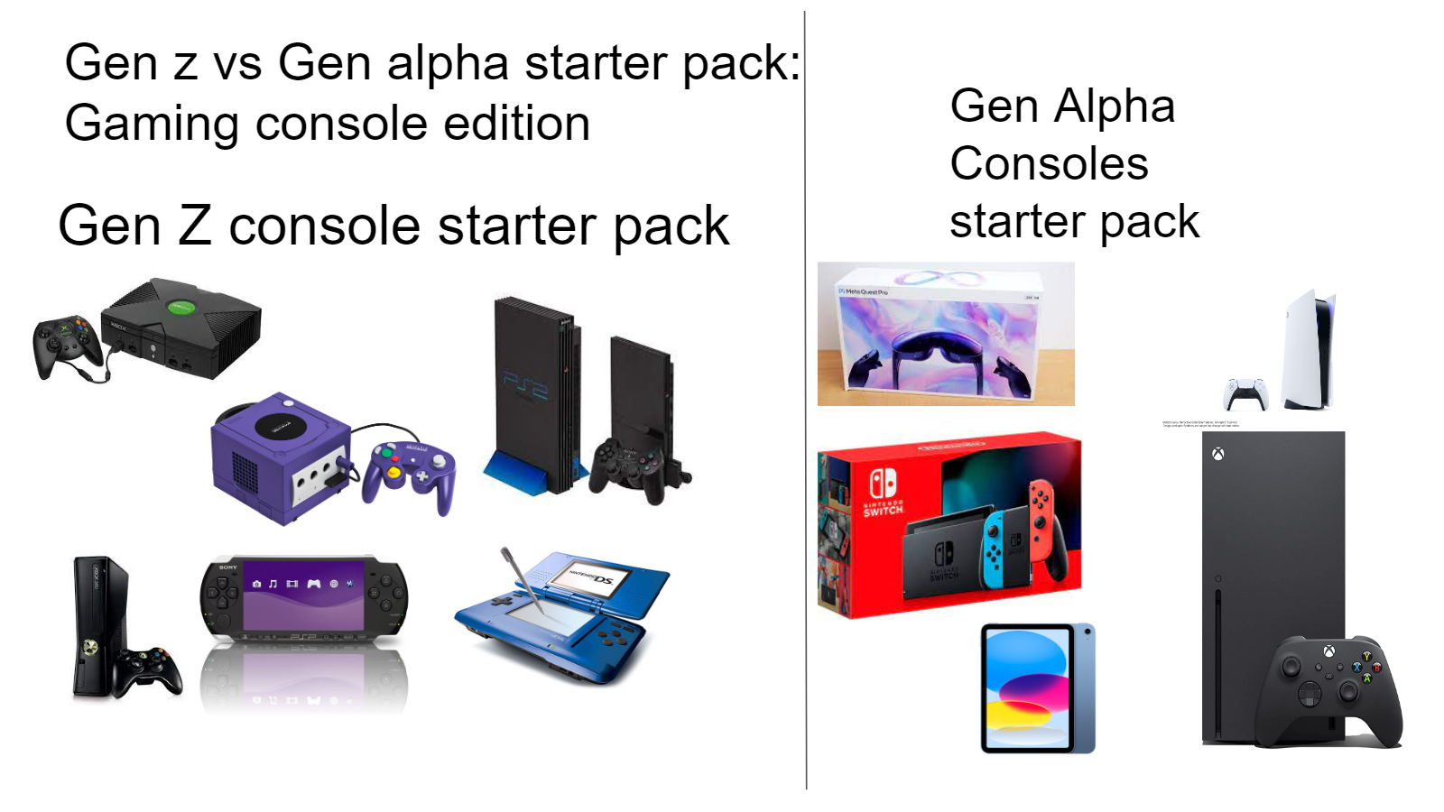 Gen Z Vs Gen Alpha Starter Pack r starterpacks Starter Packs 