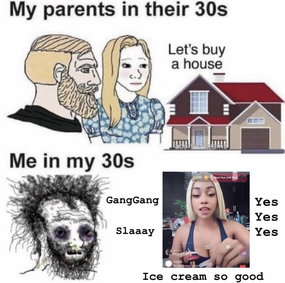 Pinkydoll Gang Gang Ice Cream So Good Meme Pinkydoll TikTok Lives 