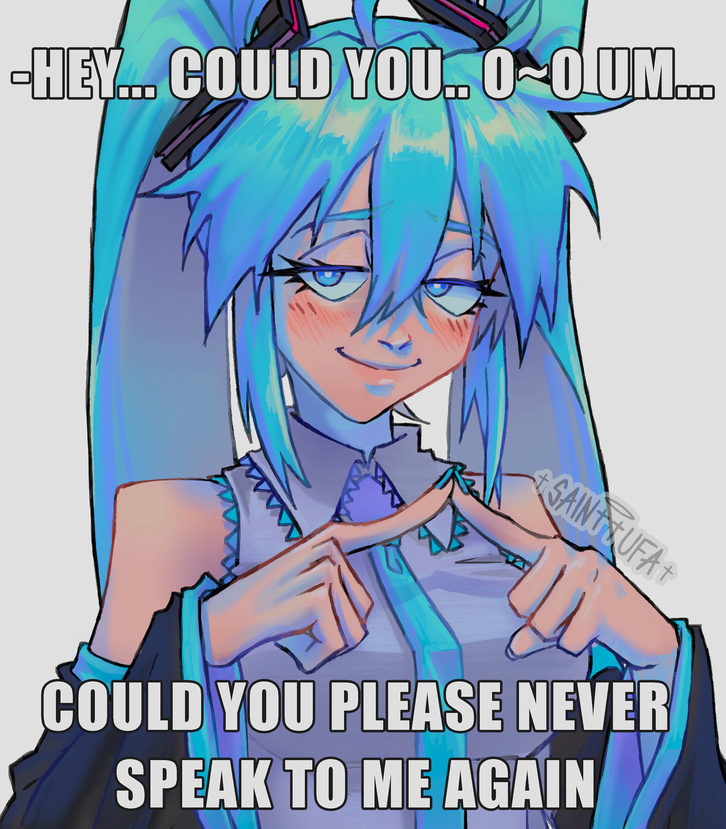 Pls Just Leave Miku Alone Hatsune Miku Vocaloid Know Your Meme 