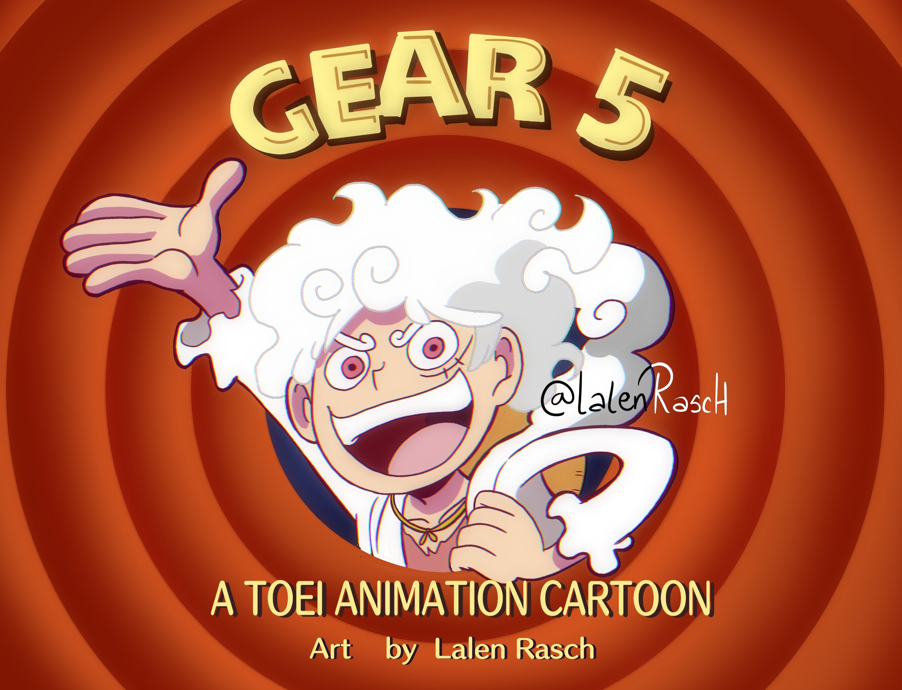 GEAR 5 O C @Lalen Rasch A TOEI ANIMATION CARTOON Art by Lalen Rasch