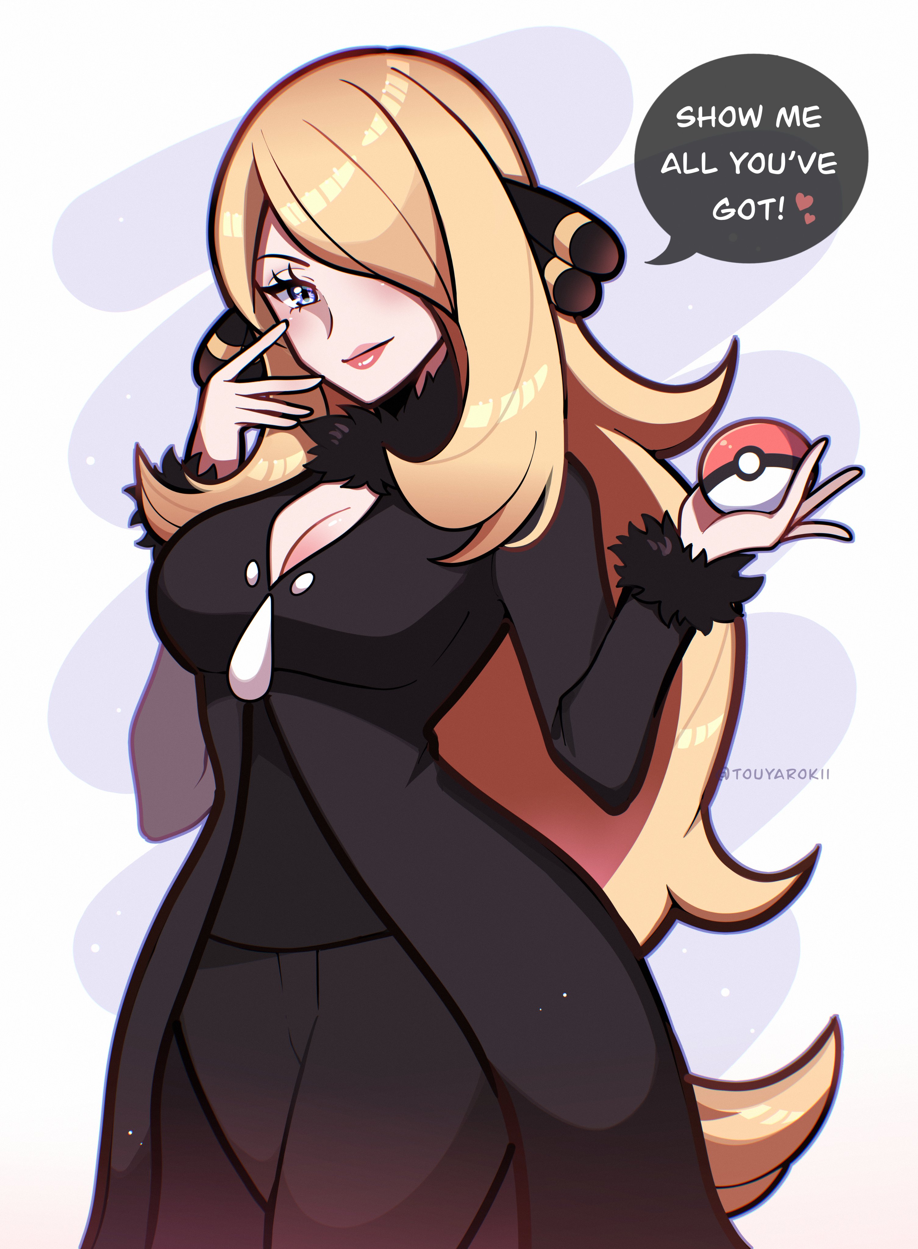 Cynthia Challenges You To A Pokemon Battle Cynthia Know Your Meme