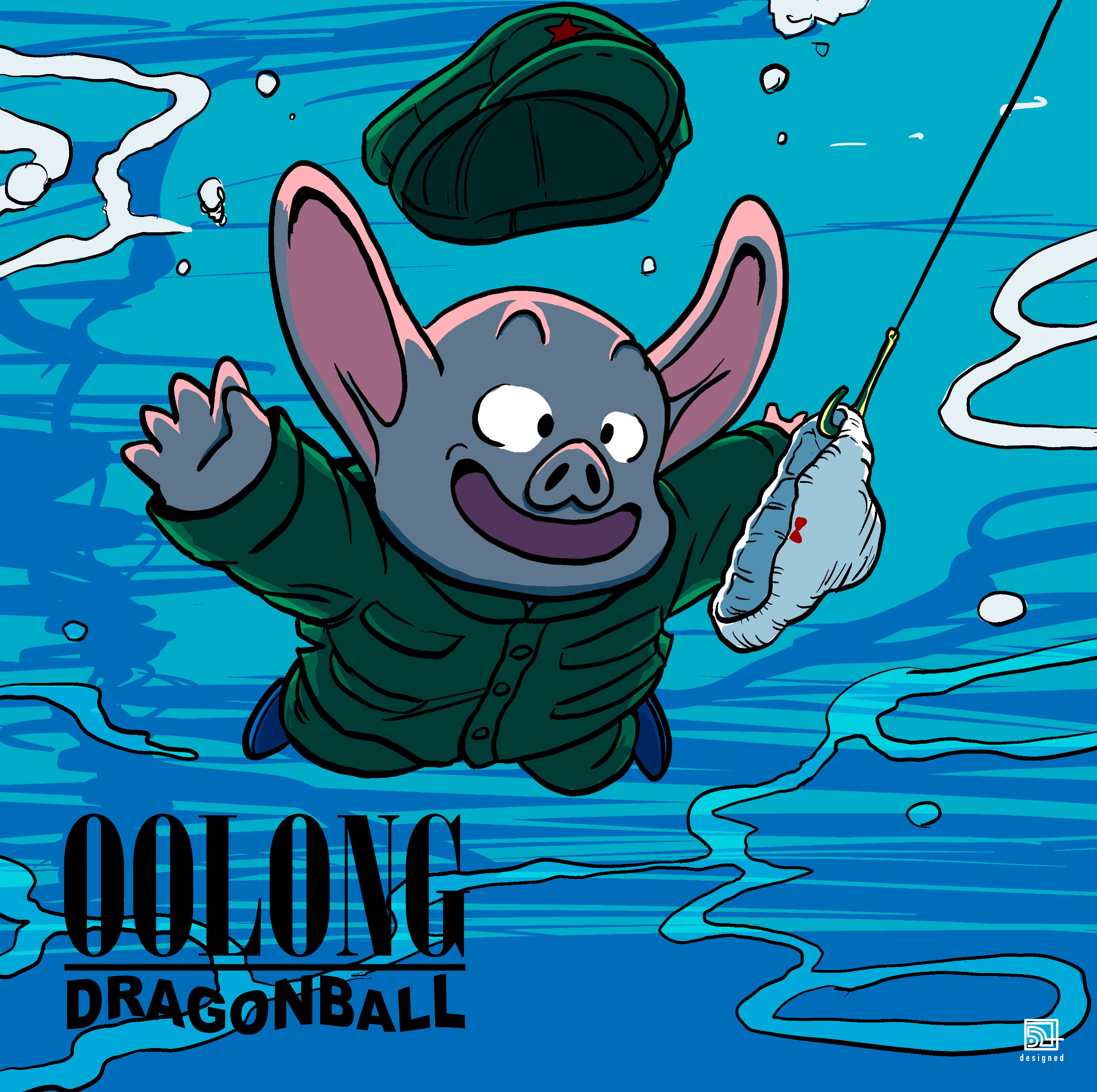 7 " OOLONG DRAGONBALL ľ E designed