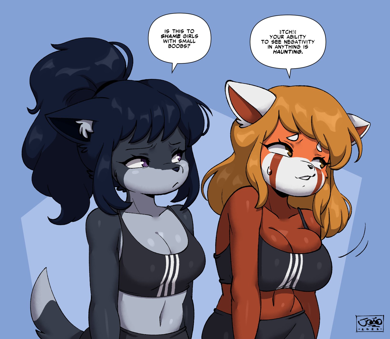 Sports Bra Difference meme by Aquarian -- Fur Affinity [dot] net