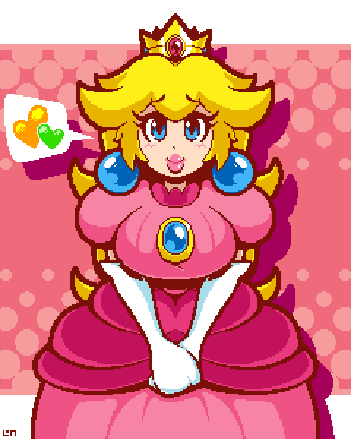 Princess Peach from Super Mario  Super princess, Super Mario art