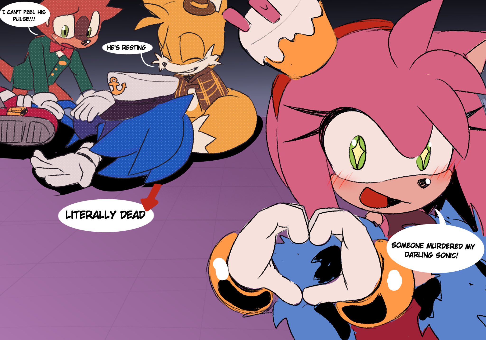 Pen Pals - Sonic x Amy (Sonamy) Comic Dub 