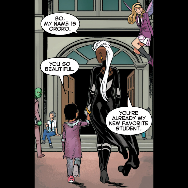 BO, MY NAME IS ORORO. YOU SO BEAUTIFUL. YOU'RE ALREADY MY NEW FAVORITE STUDENT.