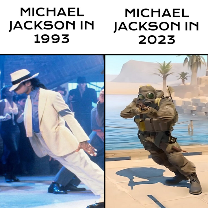 MICHAEL JACKSON IN 1993 MICHAEL JACKSON IN 2023