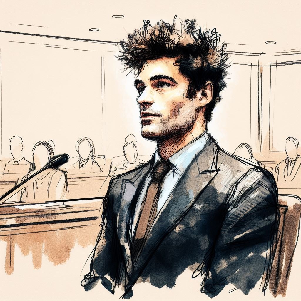 Chad BankmanFried Courtroom Sketch Trial of Sam BankmanFried Know