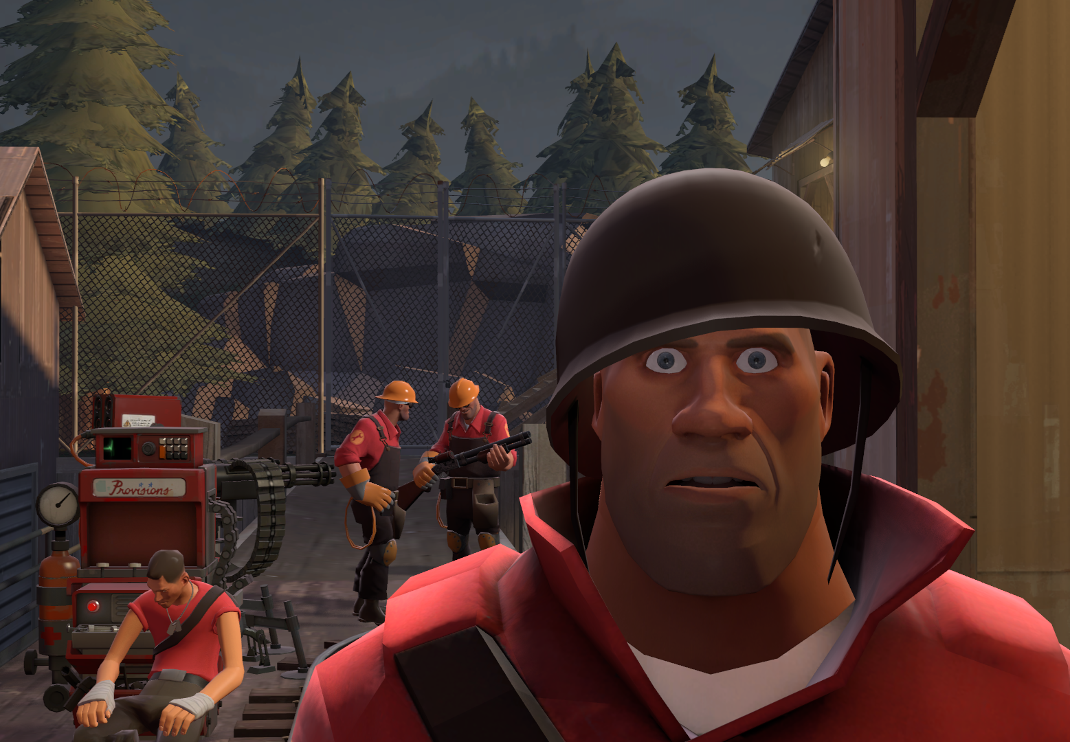 TF2 Soldier Thousand Yard Stare Know Your Meme