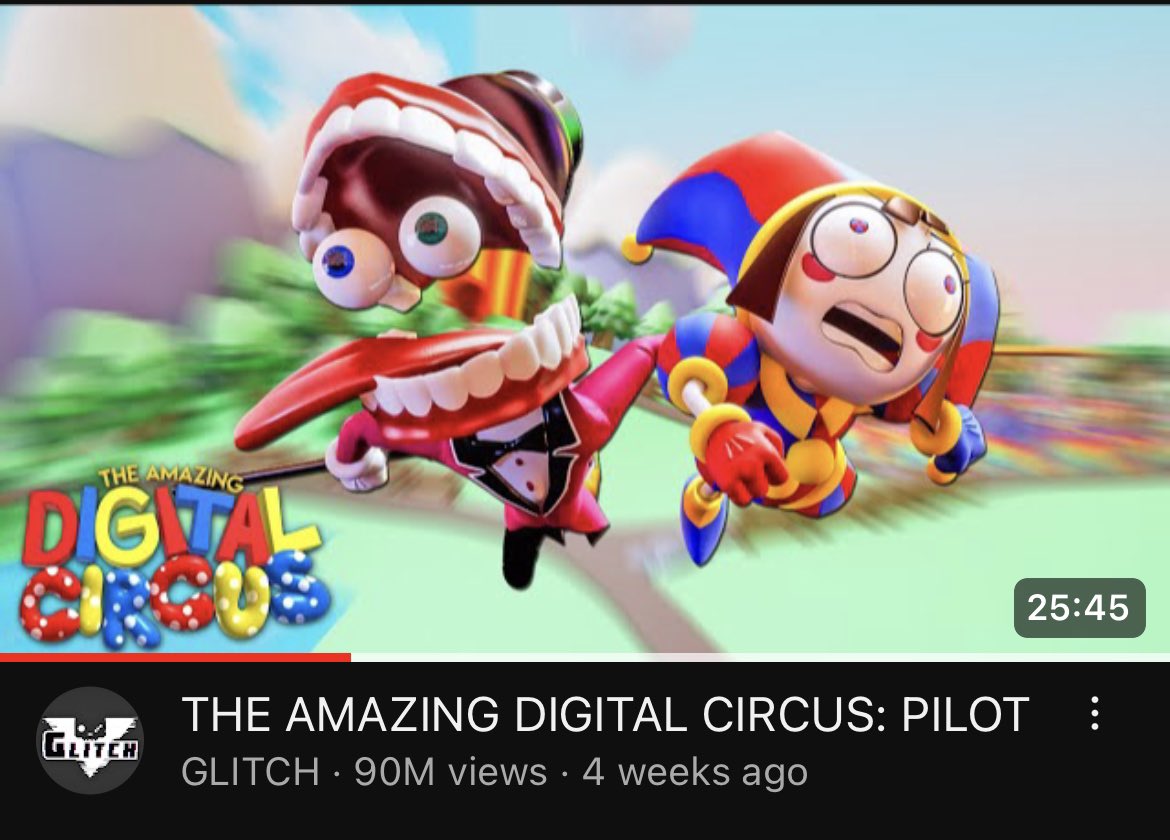 THE AMAZING DIGITAL GLITCH 25:45 THE AMAZING DIGITAL CIRCUS: PILOT : GLITCH 90M views 4 weeks ago