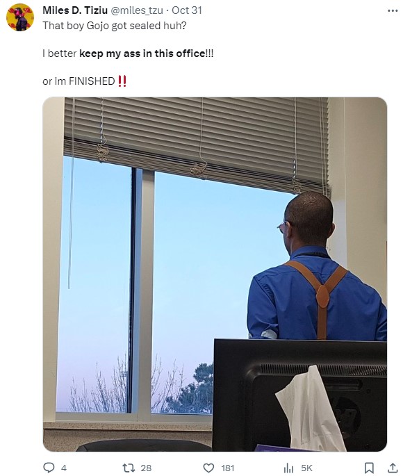 That Boy Gojo Got Sealed Huh I Better Keep My Ass In This Office That Boy Gojo Got Sealed Huh I Better Keep My Ass In This Office