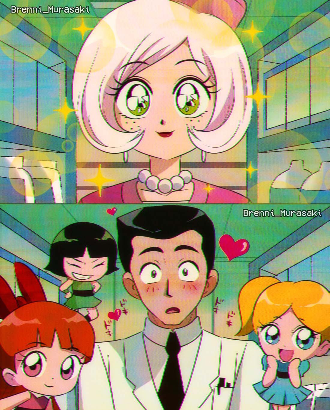 Anipuff Studio Girls (Animan Meme x PPG) by Noteverything123 on