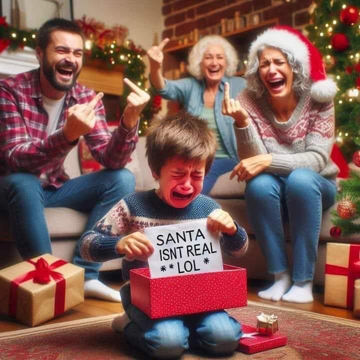 SANTA ISNT REAL ** LOL *