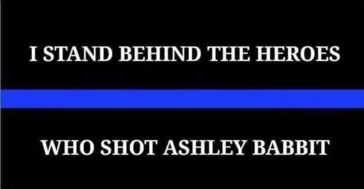 I STAND BEHIND THE HEROES WHO SHOT ASHLEY BABBIT