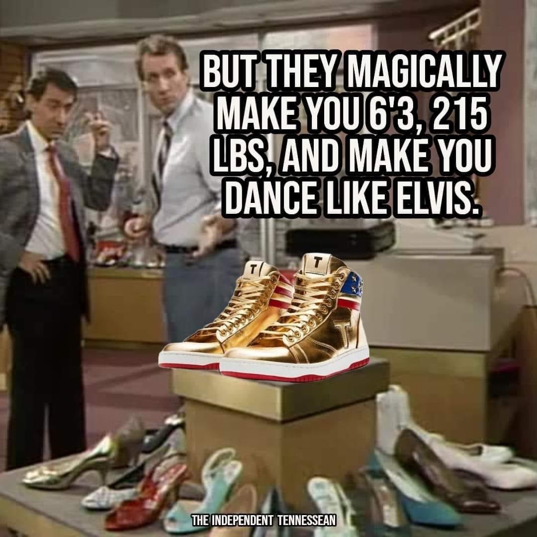 BUT THEY MAGICALLY MAKE YOU 6'3, 215 LBS, AND MAKE YOU DANCE LIKE ELVIS T THE INDEPENDENT TENNESSEAN