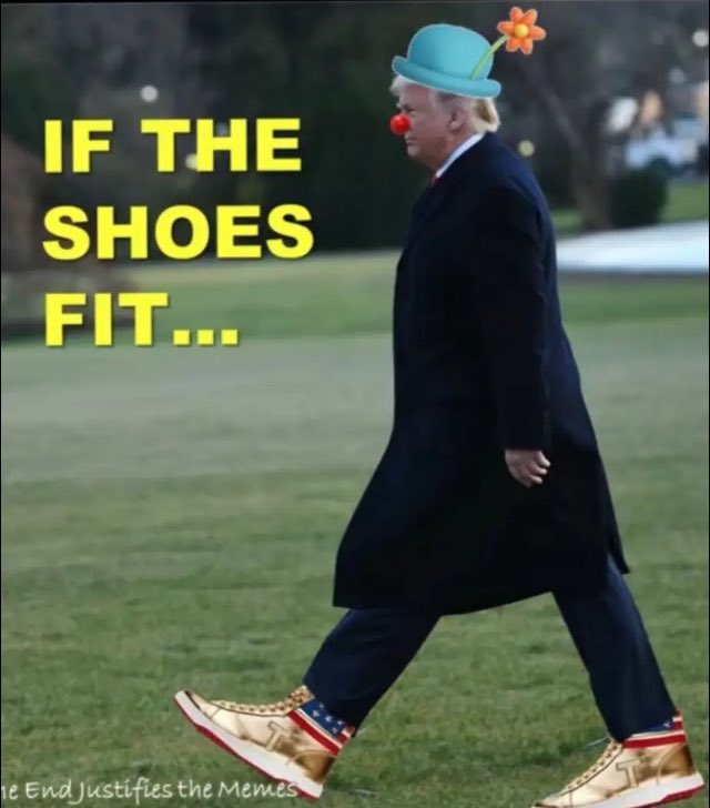 IF THE SHOES FIT... he End Justifies the Memes