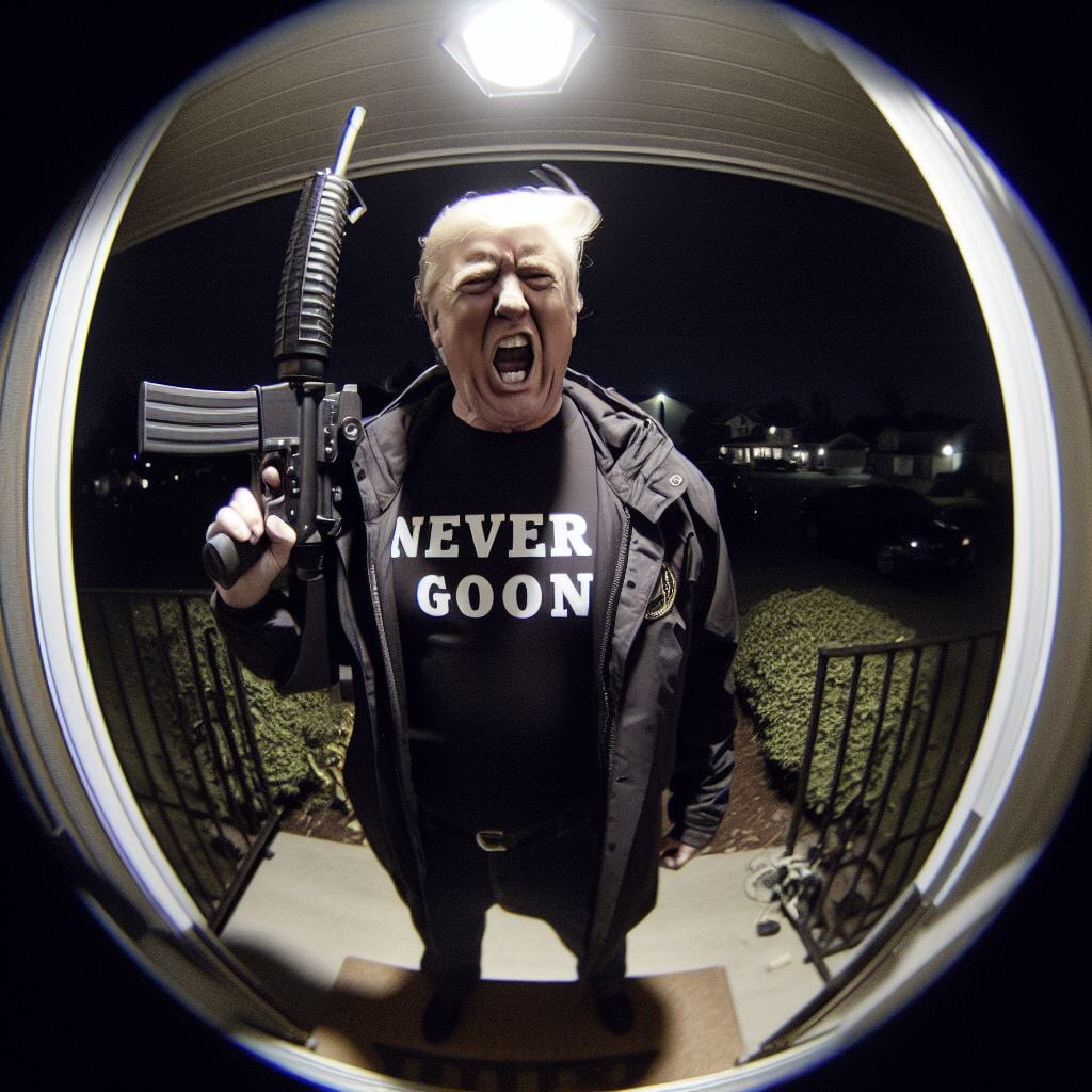 Never Goon Donald Trump at the Door | Never Goon Minions | Know Your Meme