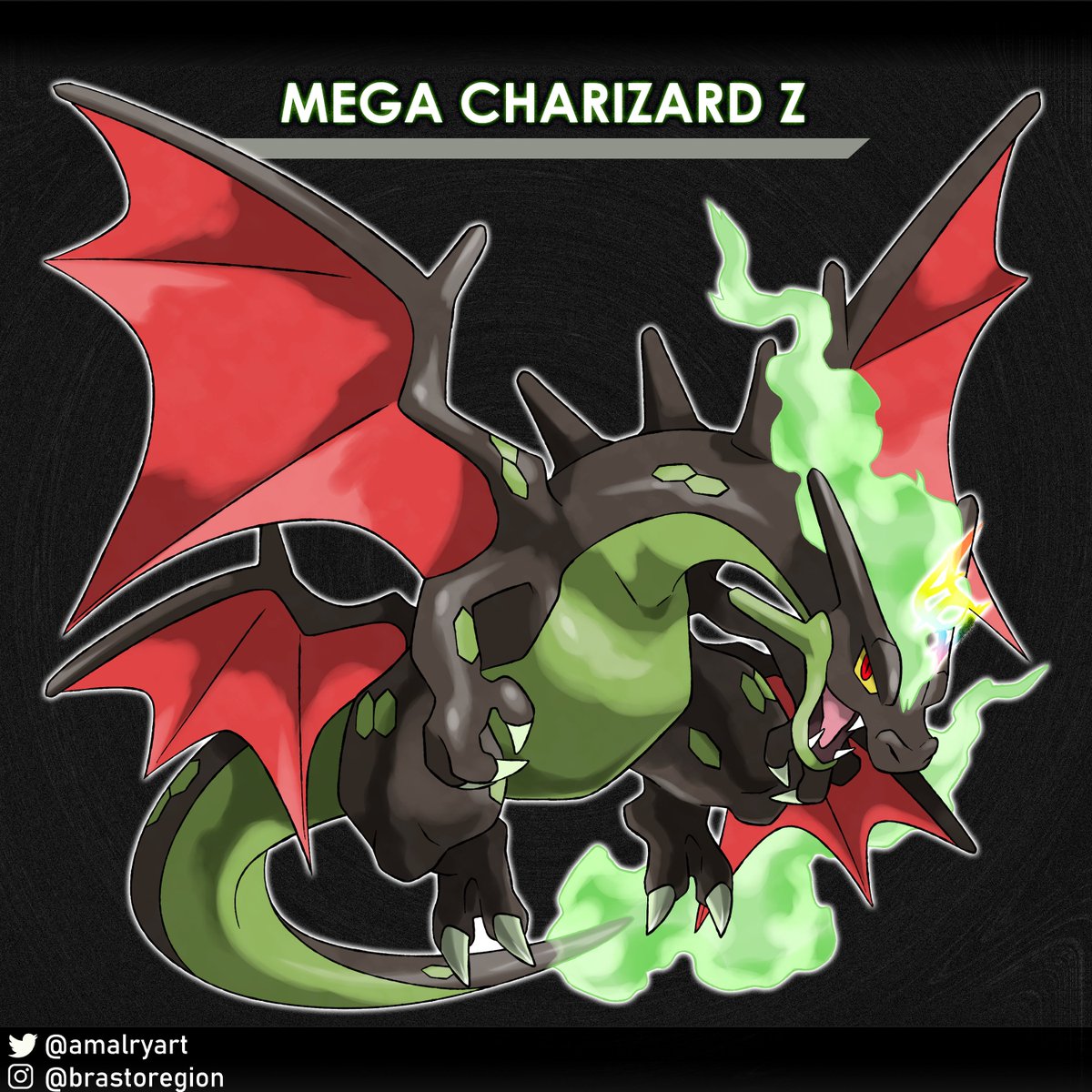 @amalryart O@brastoregion MEGA CHARIZARD Z