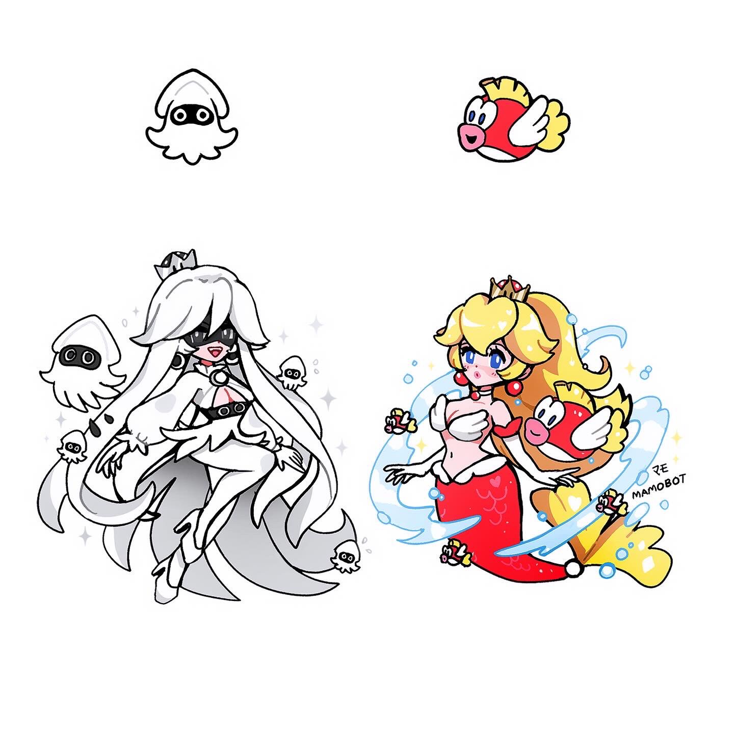 bloopette // cheepette, Peachette / Super Crown