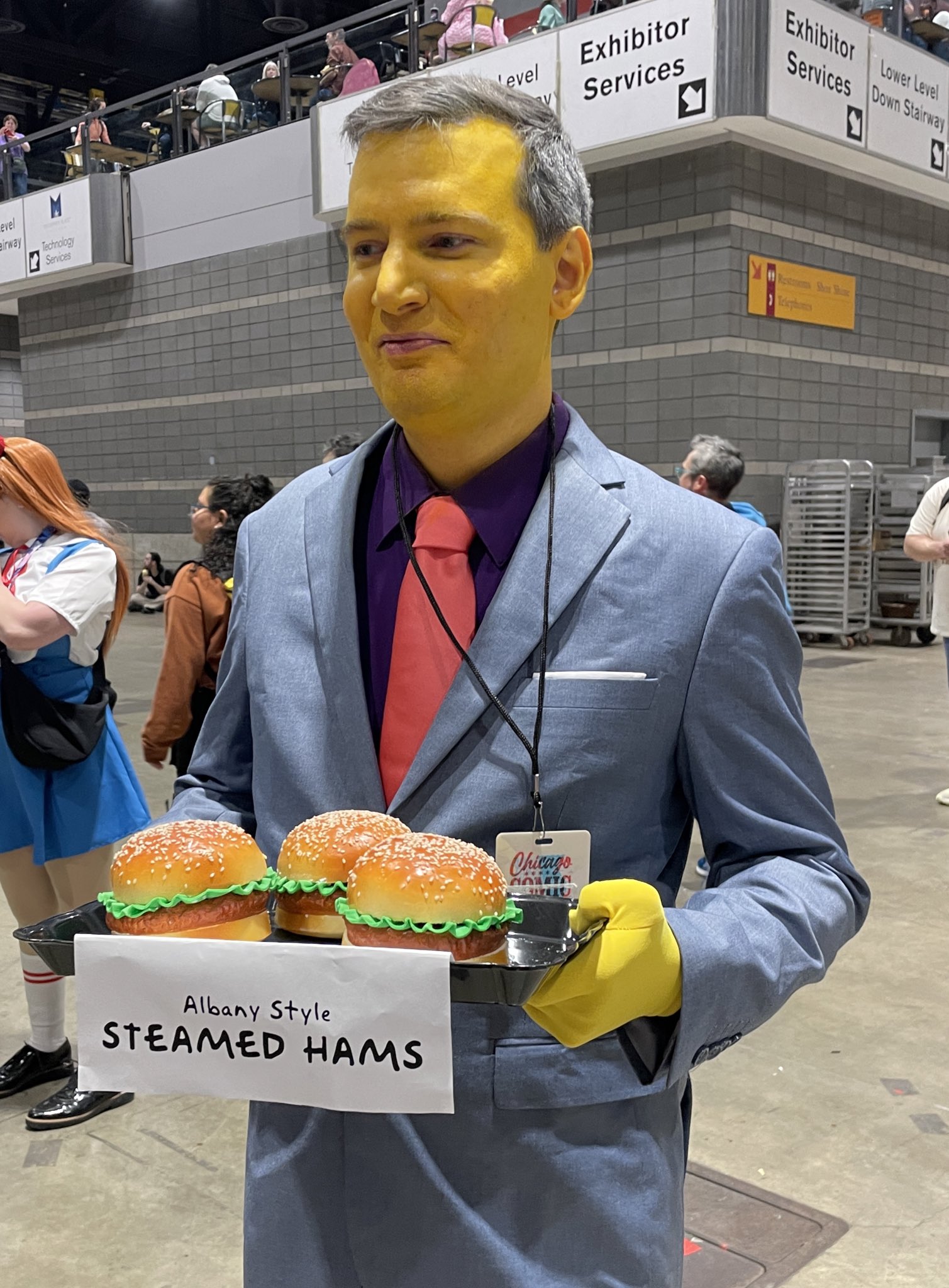 Level eirway F M Technology Services Level Exhibitor Services Albany Style STEAMED HAMS Chicago Exhibitor Lower Level Services Down Stairway Shor Shane