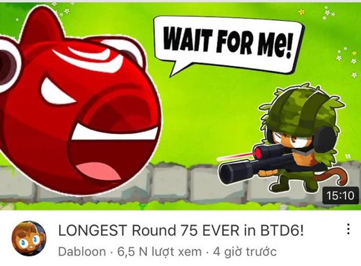 WAIT FOR Me! 15:10 LONGEST Round 75 EVER in BTD6! 8 Dabloon . 6,5 N lượt xem - 4 giờ trước