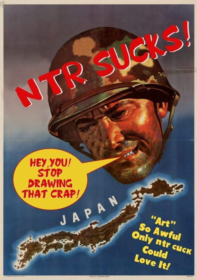 NTR SUCKS! HEY YOU! STOP DRAWING THAT CRAP! JAPAN "Art" So Awful Only ntr cuck Could Love It!