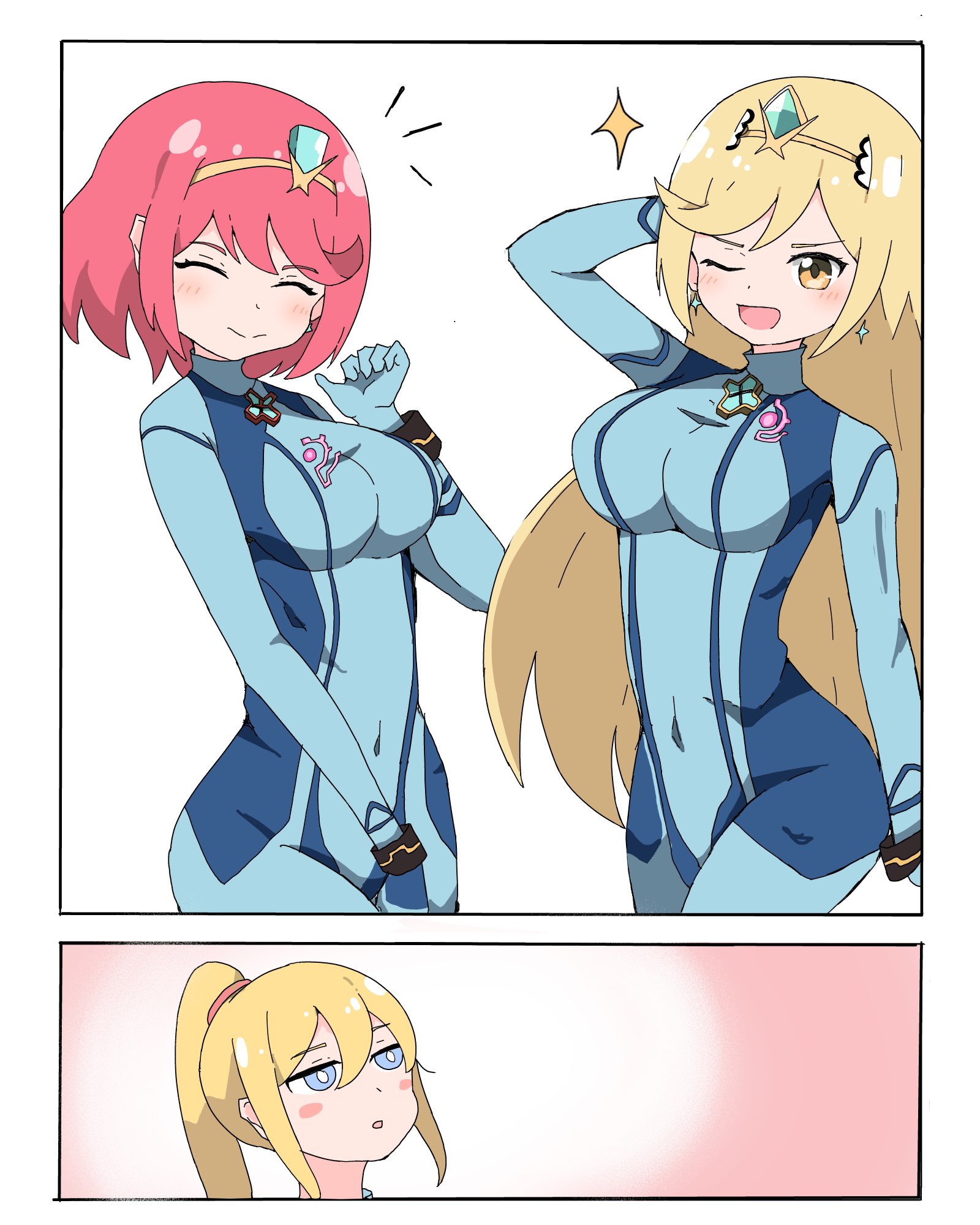 Zero Suit Pyra and Mythra | Zero Suit | Know Your Meme