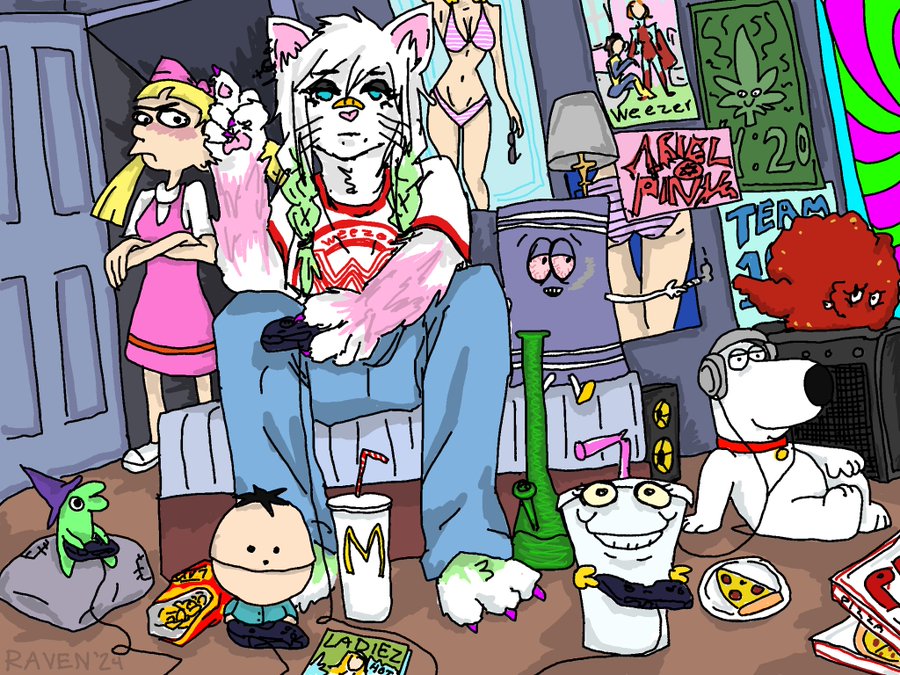 RAVEN 24 M LADIEZ 3 Weezer ALY:20 TEAM PIZZA