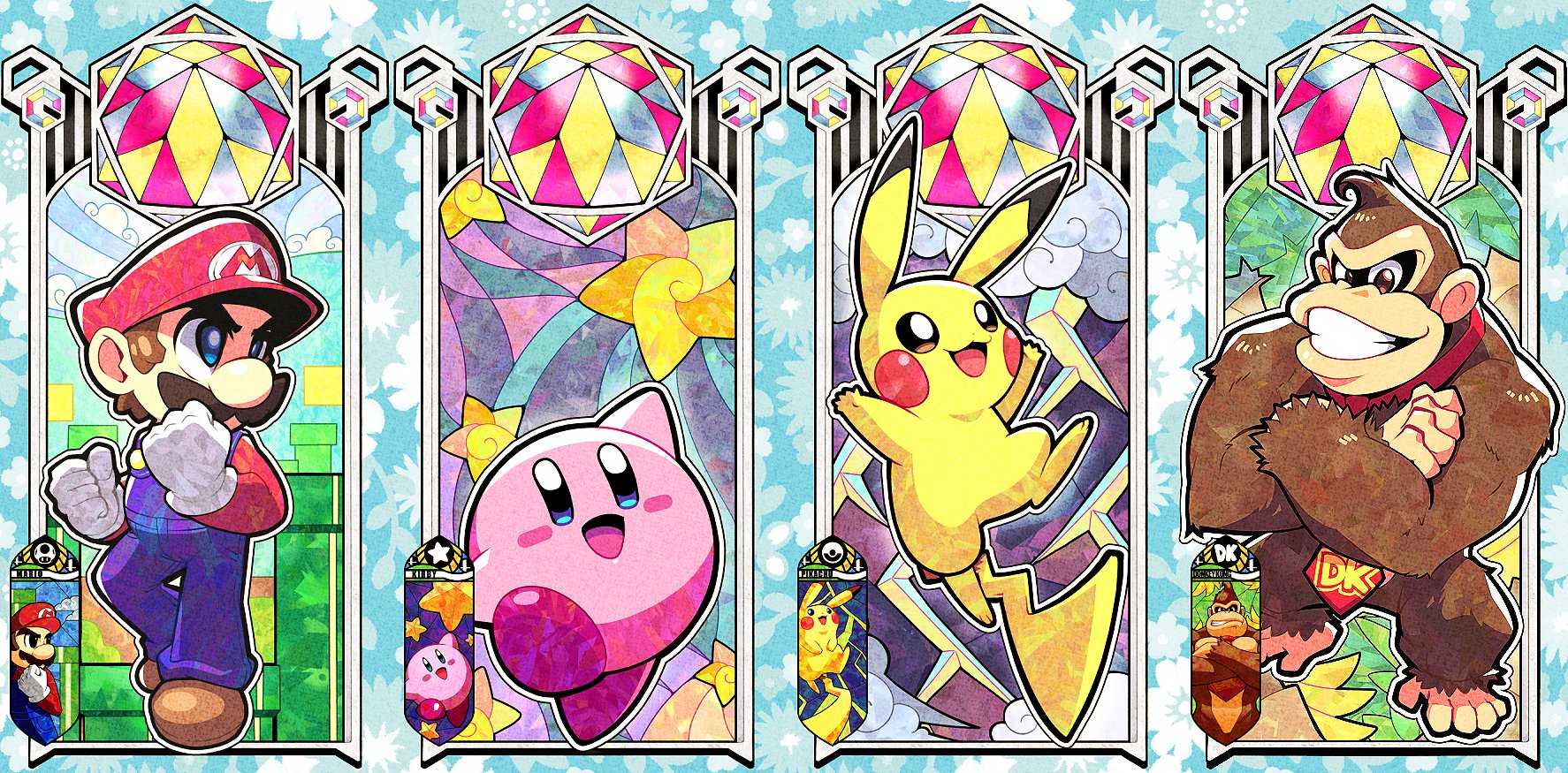 ■MARIO KIRBY PIKACHU