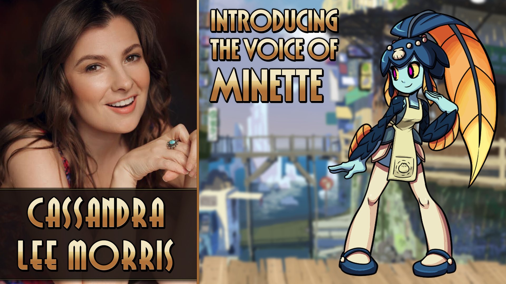 CASSANDRA LEE MORRIS INTRODUCING THE VOICE OF MINETTE