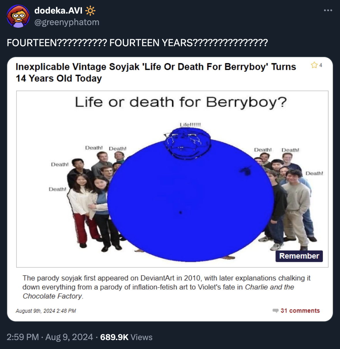 Life Or Death For Berryboy Image Gallery Know Your Meme Life Or Death For Berryboy Image Gallery Know Your Meme