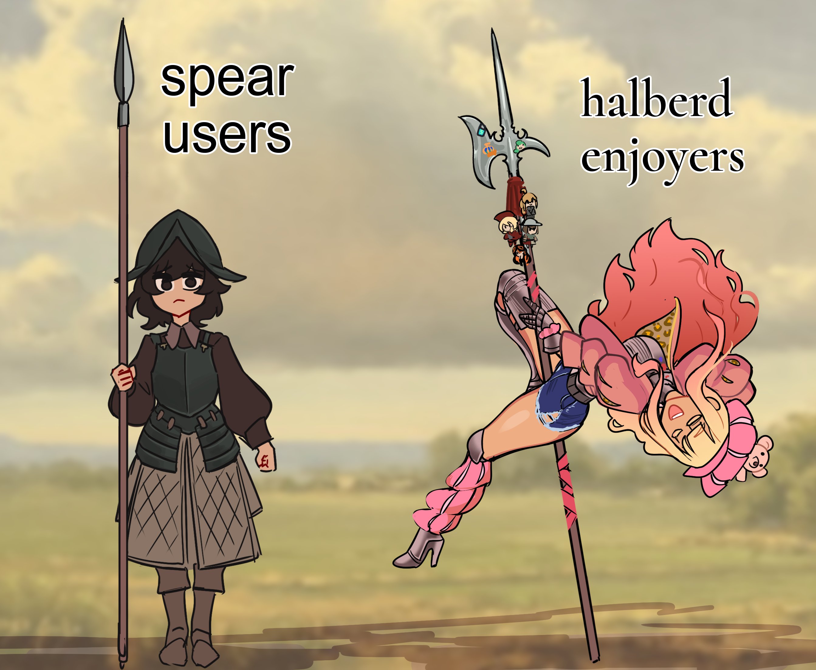 spear users کرج halberd enjoyers