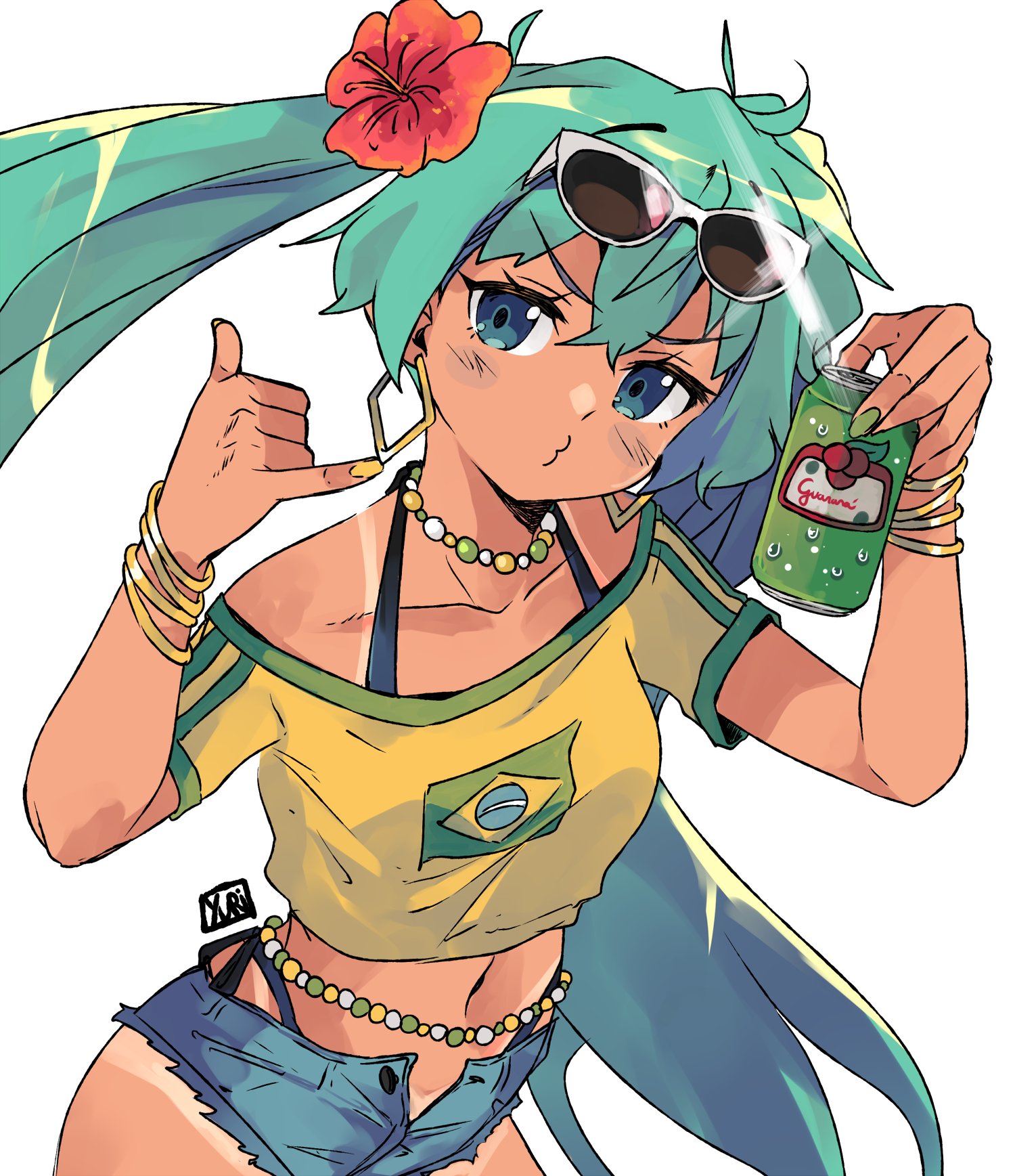 Brazilian Miku by @pirate_yuri | Brazilian Miku | Know Your Meme