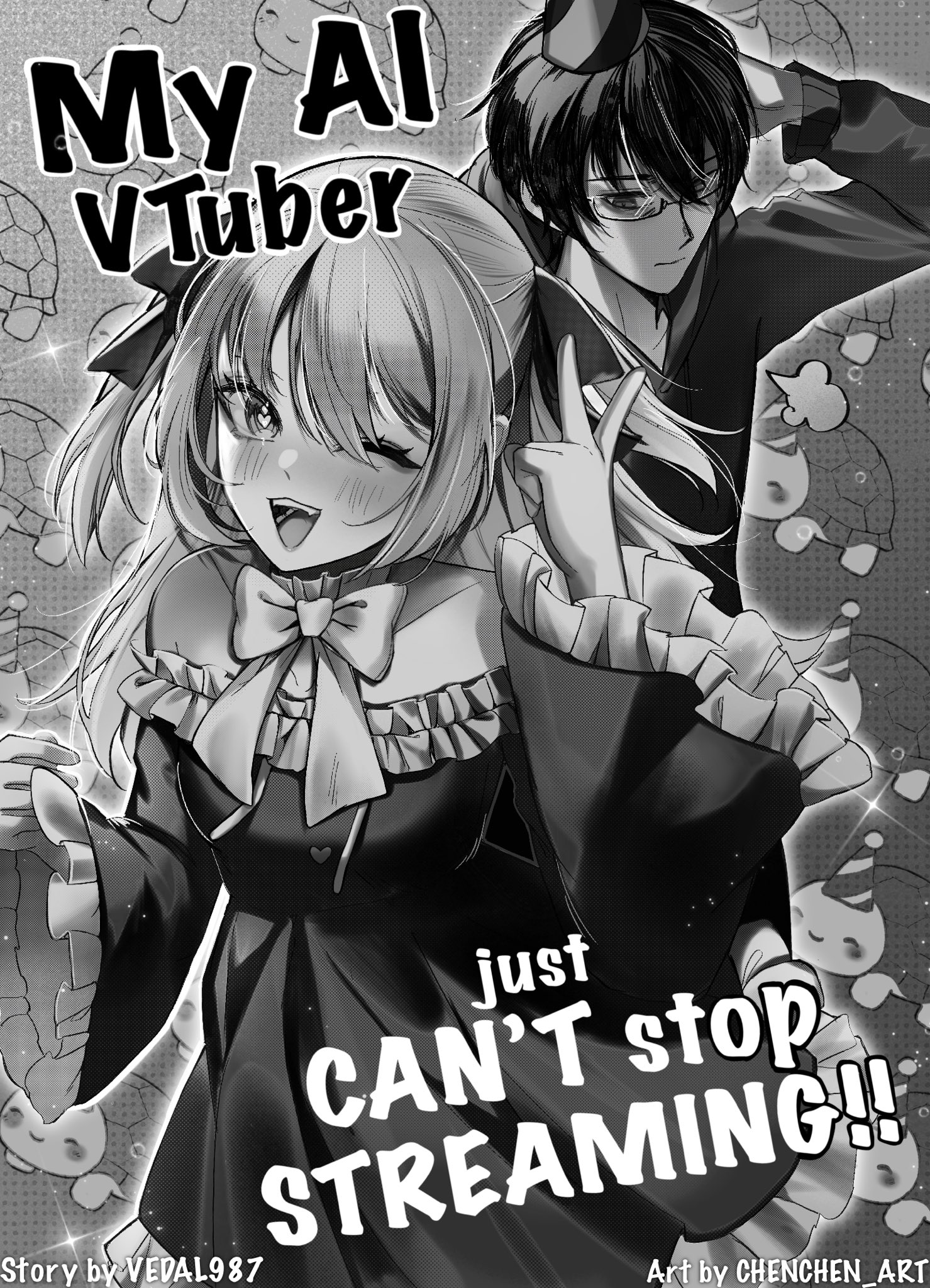 My Al V Tuber Story by VEDAL987 just CAN'T stop STREAMING!! Art by CHENCHEN_ART