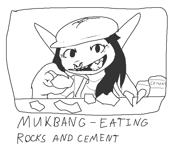 MUKBANG-EATING ROCKS AND CEMENT CEMEN